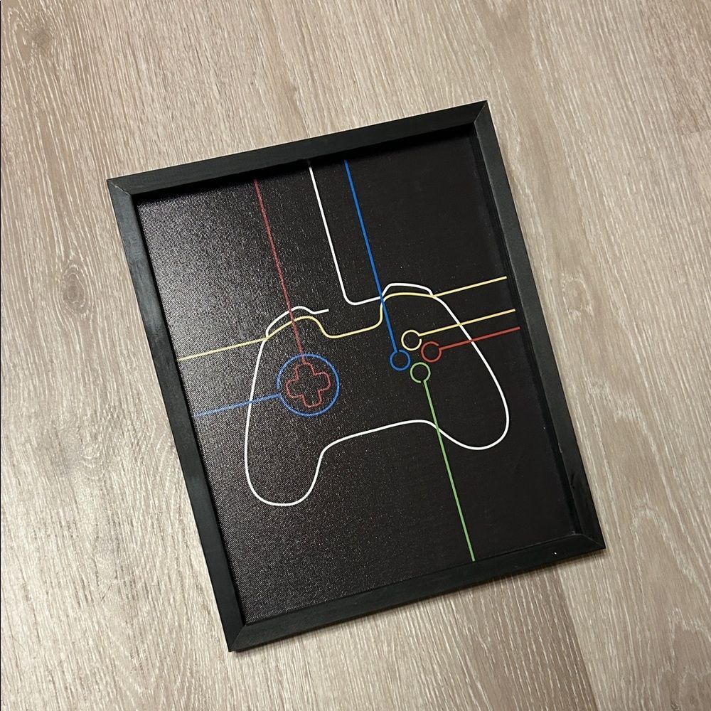 At Home Framed Gaming Controller Wall Art